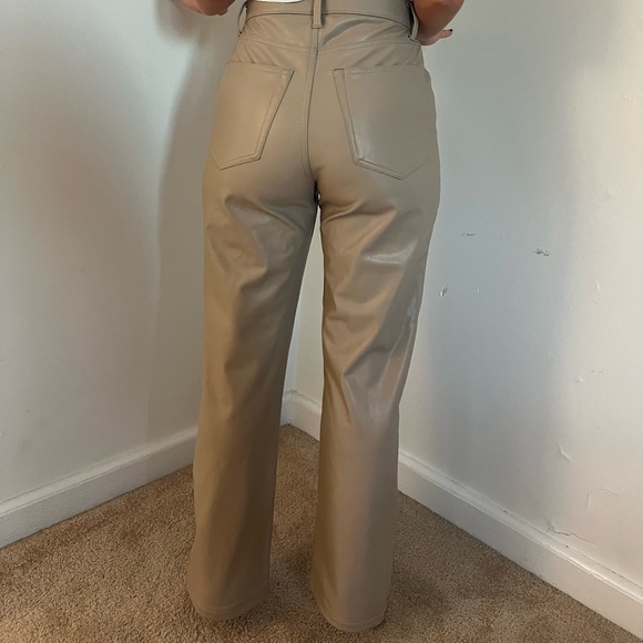 A&F Leather Pants 90s Straight Ultra High Rise Size 6 Short Length. - Picture 7 of 8